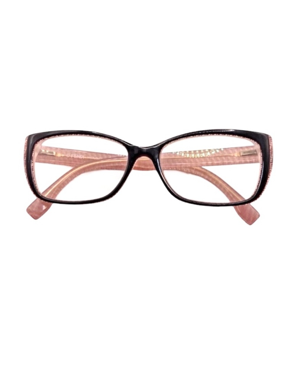 Fendi FF Monogram Prescription Rectangle Cat Eye Glasses Frames FF0003 7PH ITALY